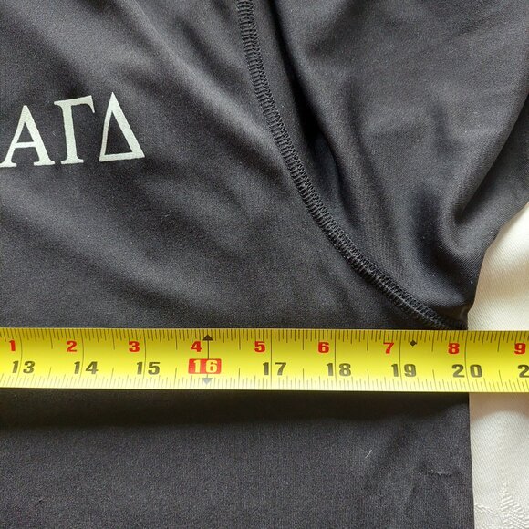 Alpha Gamma Delta (ΑΓΔ) Black Quarter-Zip Pullover From ALO Yoga, Size XL, - Picture 5 of 6
